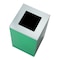 Alpine Industries Square Recycling Gin, 29 Gallons, Green Can, Square Opening Lid ALP4450-KIT-GRN-S - alternate 2